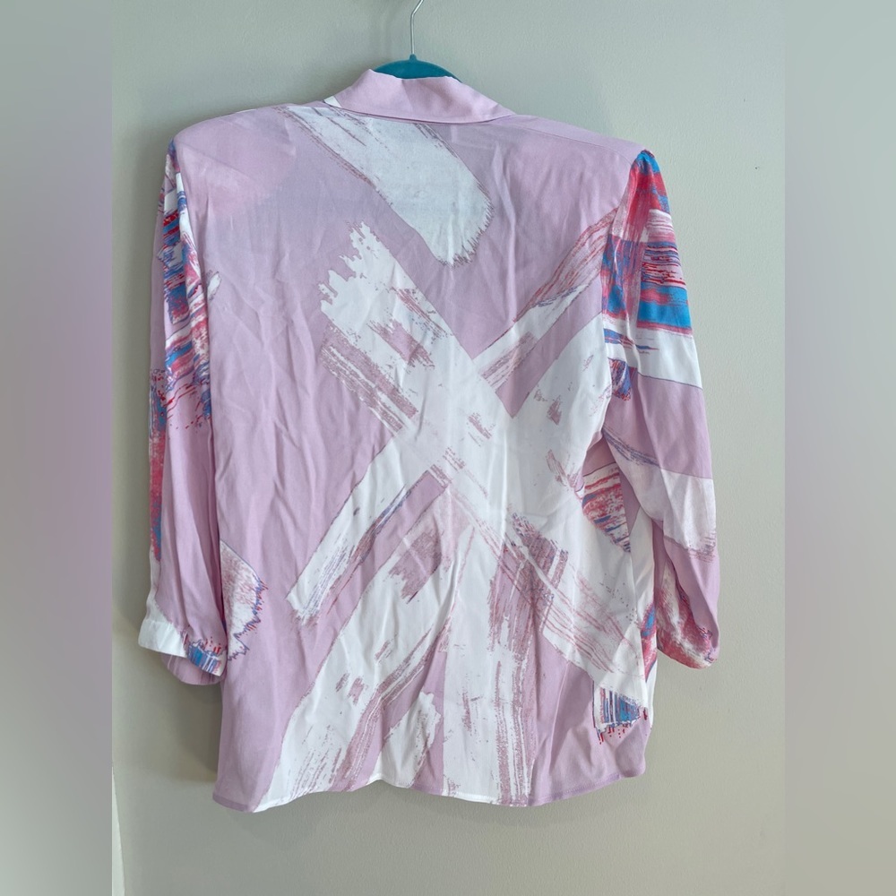 NWT Iro Anjeli Shirt Mulitcolor Light Ivory Pink - Picture 9 of 9